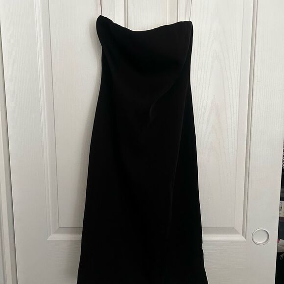 Meshki Black Strapless Cocktail Dress - Picture 2 of 9